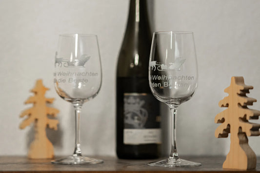 Personalisiertes Weinglas