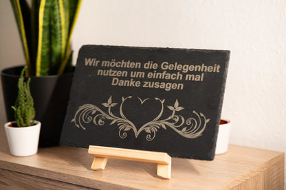 Personalisierte Schiefertafel