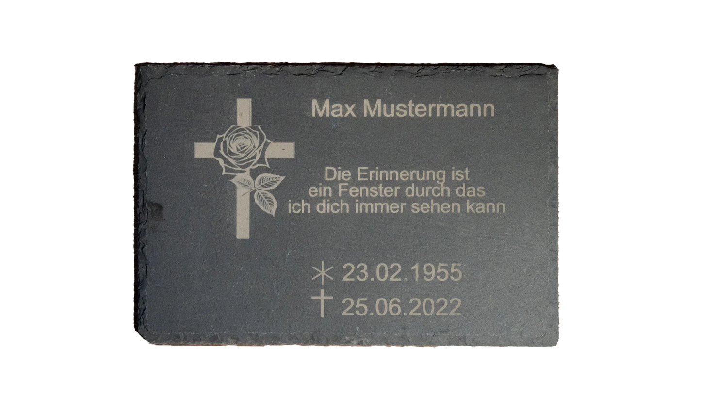 Personalisierte Schiefertafel